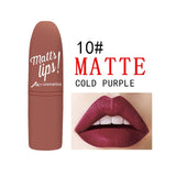 12 Colors Nude Matte Lipsticks batom mate Sexy