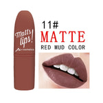 12 Colors Nude Matte Lipsticks batom mate Sexy