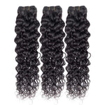 Hair Brazilian Hair Weave Bundles With Closure Water Wave 3 Bundles